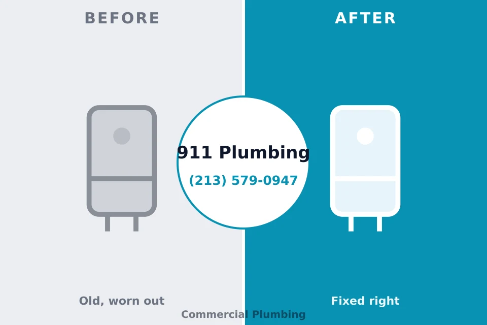 Before and after: plumbing repair Rochester Institute of Technology, NY